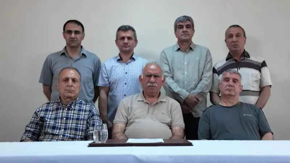 Abdullah &Ouml;calan&rsquo;dan ilk videolu mesaj &ldquo;PKK hareketine son verilmiştir&rdquo;