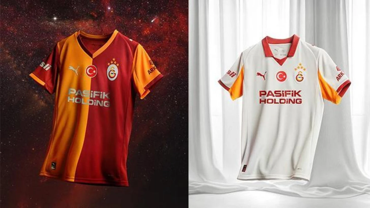 Galatasaray&rsquo;ın beş yıldızlı 2025-2026 sezon formaları tanıtıldı