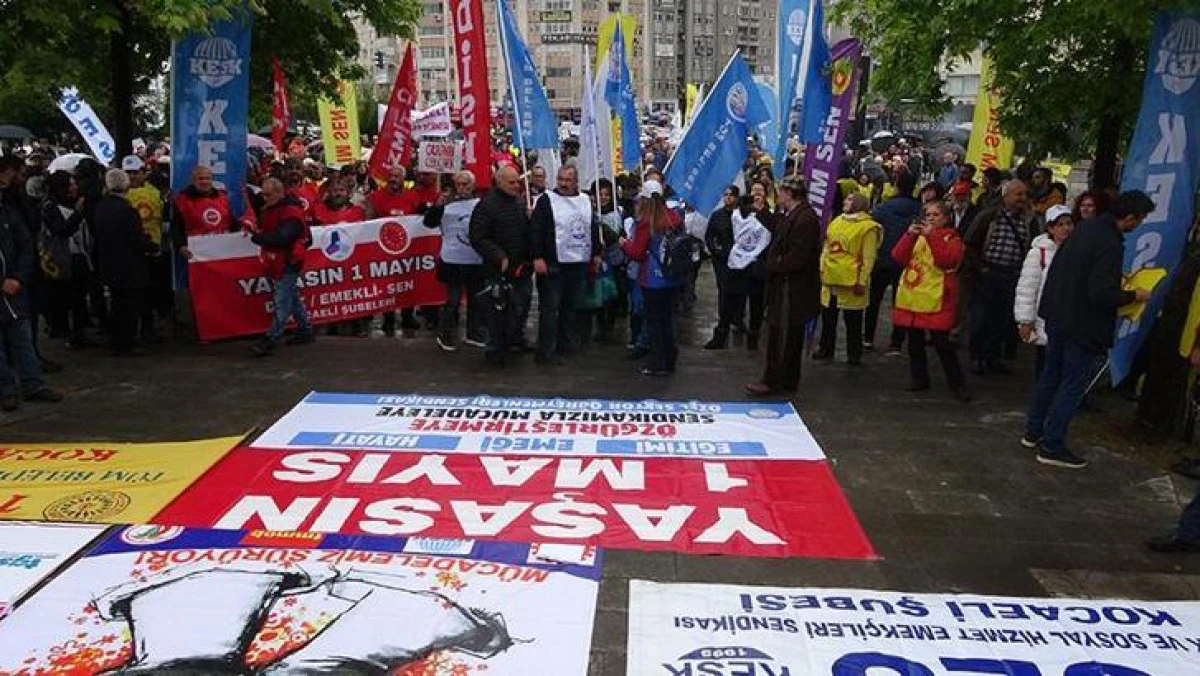 Kocaeli&rsquo;de coşkulu 1 Mayıs Emek ve Dayanışma G&uuml;n&uuml; y&uuml;r&uuml;y&uuml;ş&uuml;