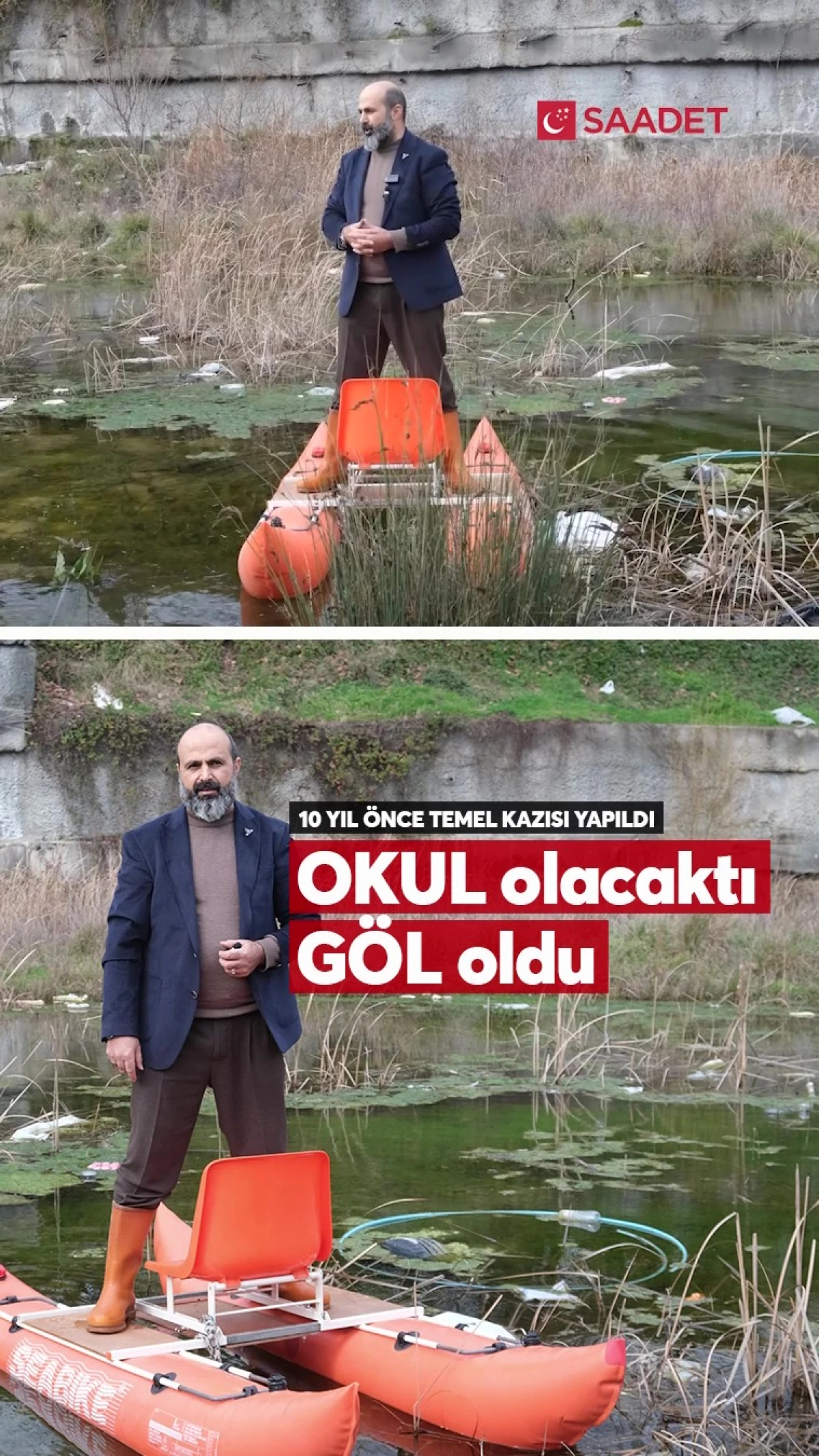 Okul Olacaktı G&ouml;l Oldu: Esenyurt'ta Trajikomik Tekne Protestosu