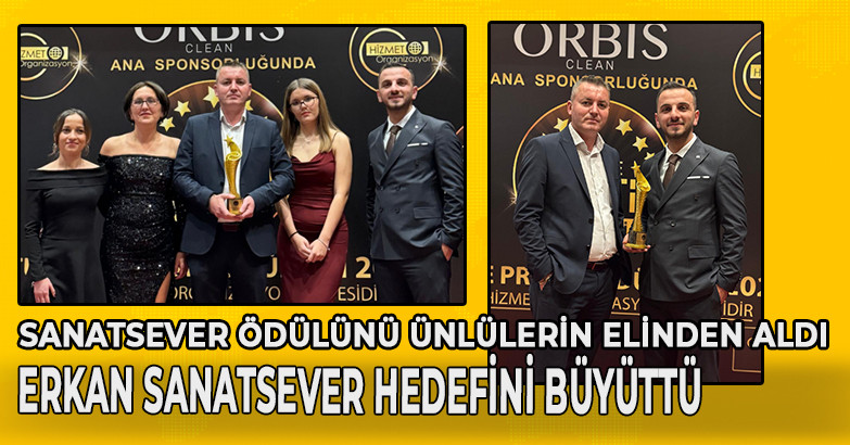 SANATSEVER ÖDÜLÜNÜ ÜNLÜLERİN ELİNDEN ALDI