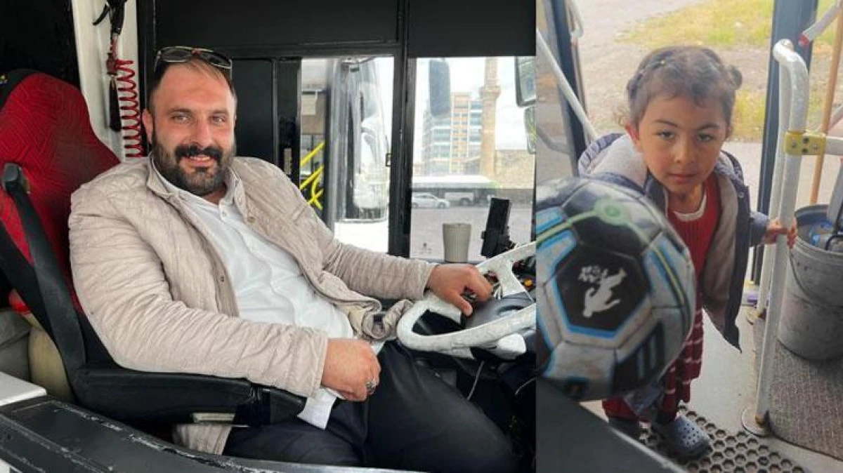 Yoldaki K&uuml;&ccedil;&uuml;k Kızın Topunu Şişiren Otob&uuml;s Şof&ouml;r&uuml; G&ouml;n&uuml;lleri Fethetti